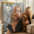 Personalized dog portrait with custom design – Comic Style 4.1