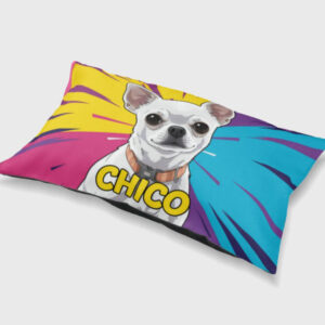 Personalized dog product with custom design – Pop Art front2