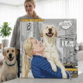 Personalized dog portrait with custom design – Comic City Style 3.1