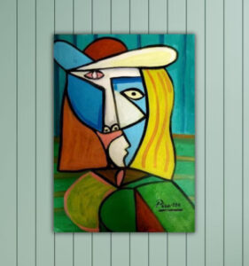 Personalized dog product with custom design – cubism