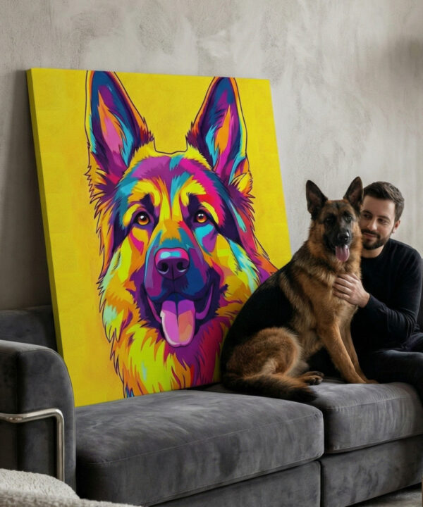 Personalized dog product with custom design – pop art dog portrait 5
