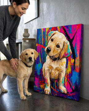 Personalized dog product with custom design – Abstract Style 1.3