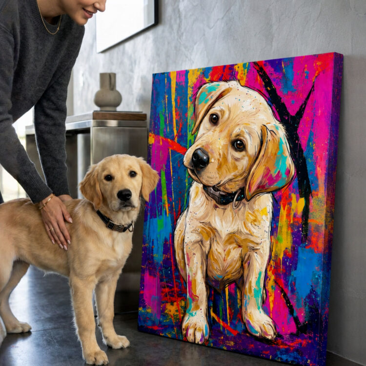 Personalized dog product with custom design – Abstract Style 1.3