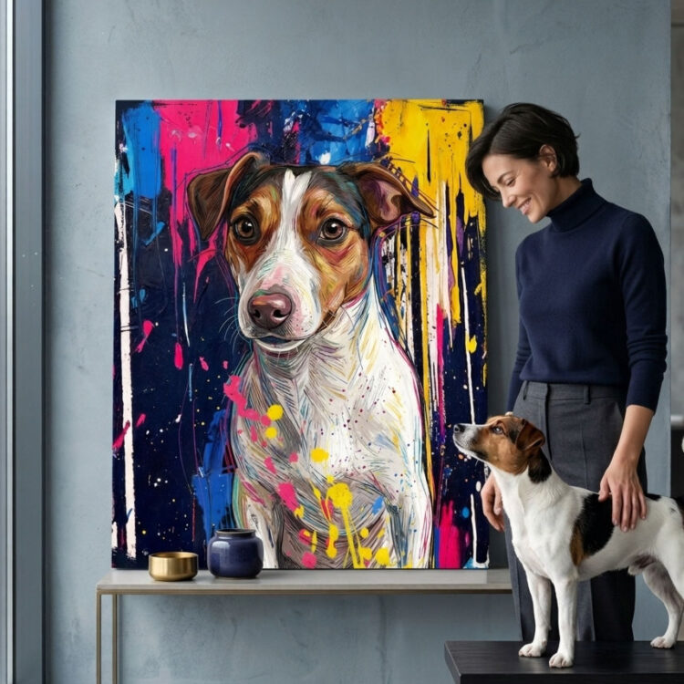 Personalized dog product with custom design – Abstract Style 3.1