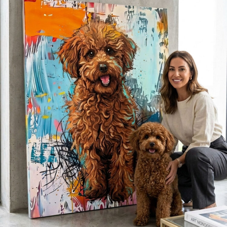 Personalized dog product with custom design – Abstract Style 5.1