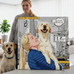 Personalized dog product with custom design – Comic City Style 3.2