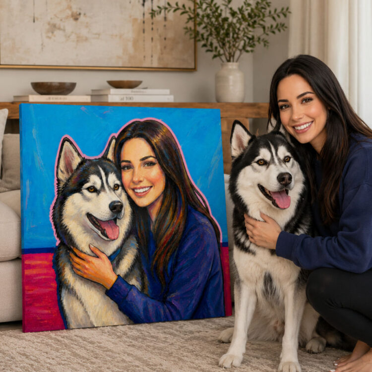 Personalized dog product with custom design – Modern Gallery 6.5