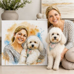 Personalized dog product with custom design – Watercolor style 4.1