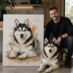 Personalized dog product with custom design – Watercolor style 6.1