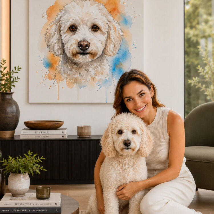 Personalized dog product with custom design – Watercolor style 7.1
