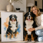 Personalized dog product with custom design – Watercolor style 8.1